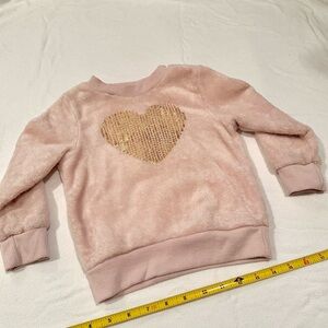 *Bundle 4 for $20 Mix&Match* Just Lizzy Toddler Girls‎ Pink Heart Sweatshirt